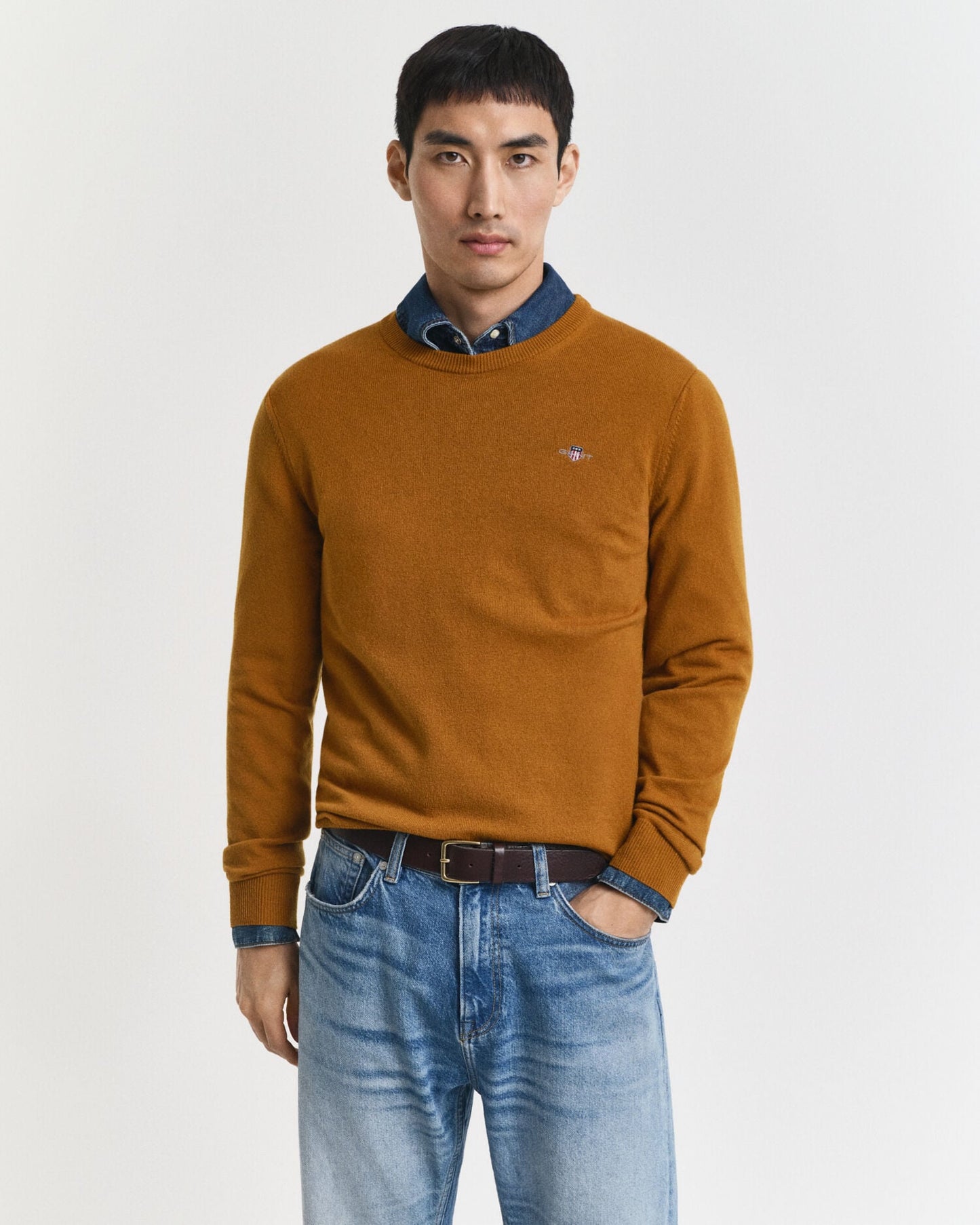 Pull ras du cou en lambswool extrafin