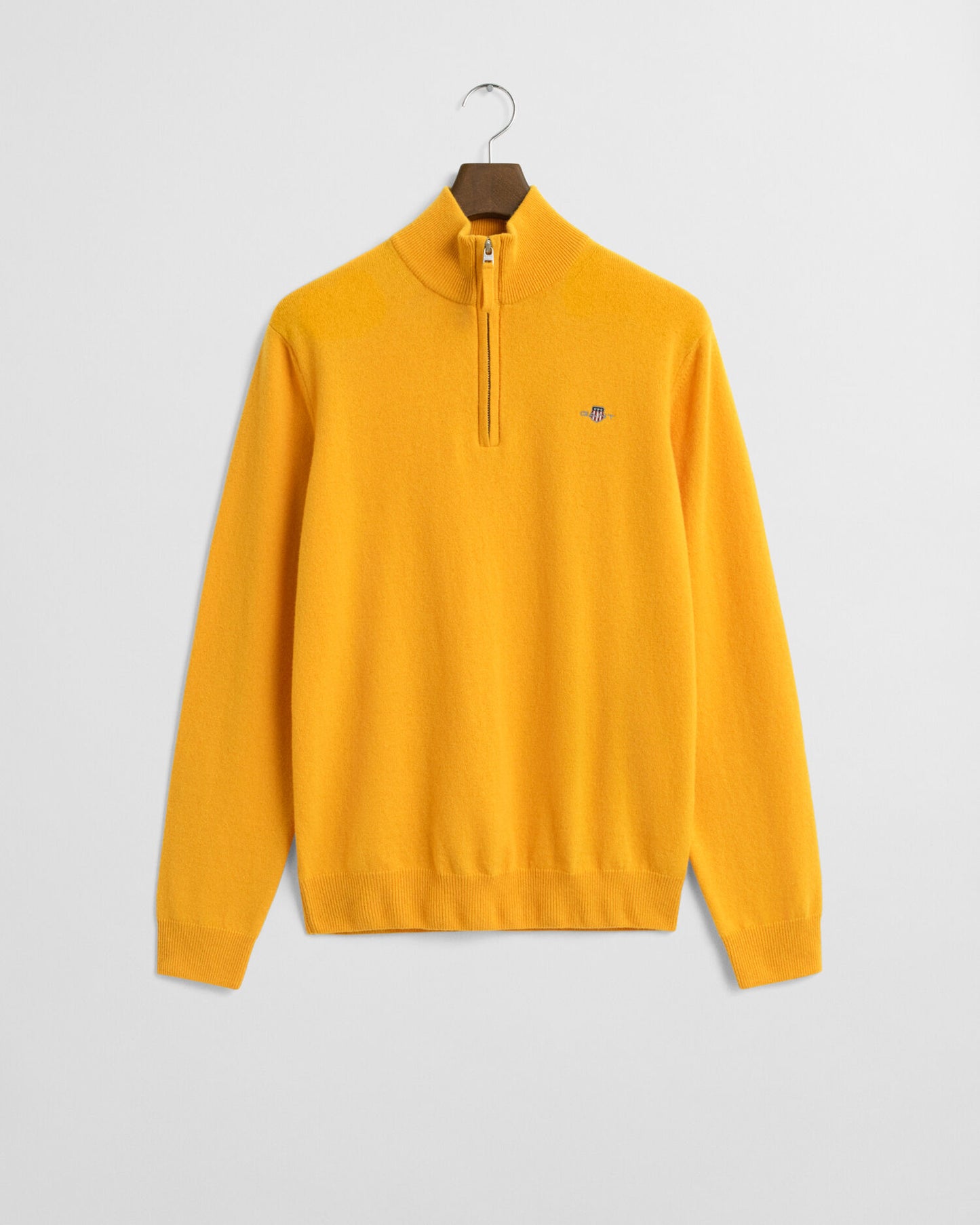 Halb-Zip-Pullover aus extrafeiner Lammwolle