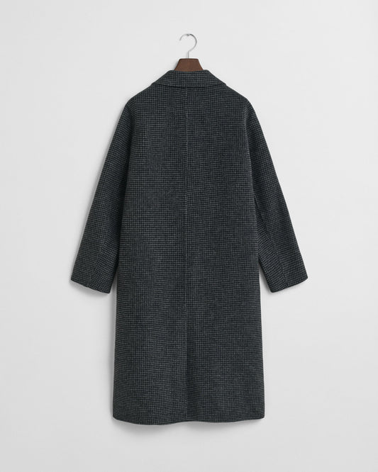 Manteau à carreaux cousu main
