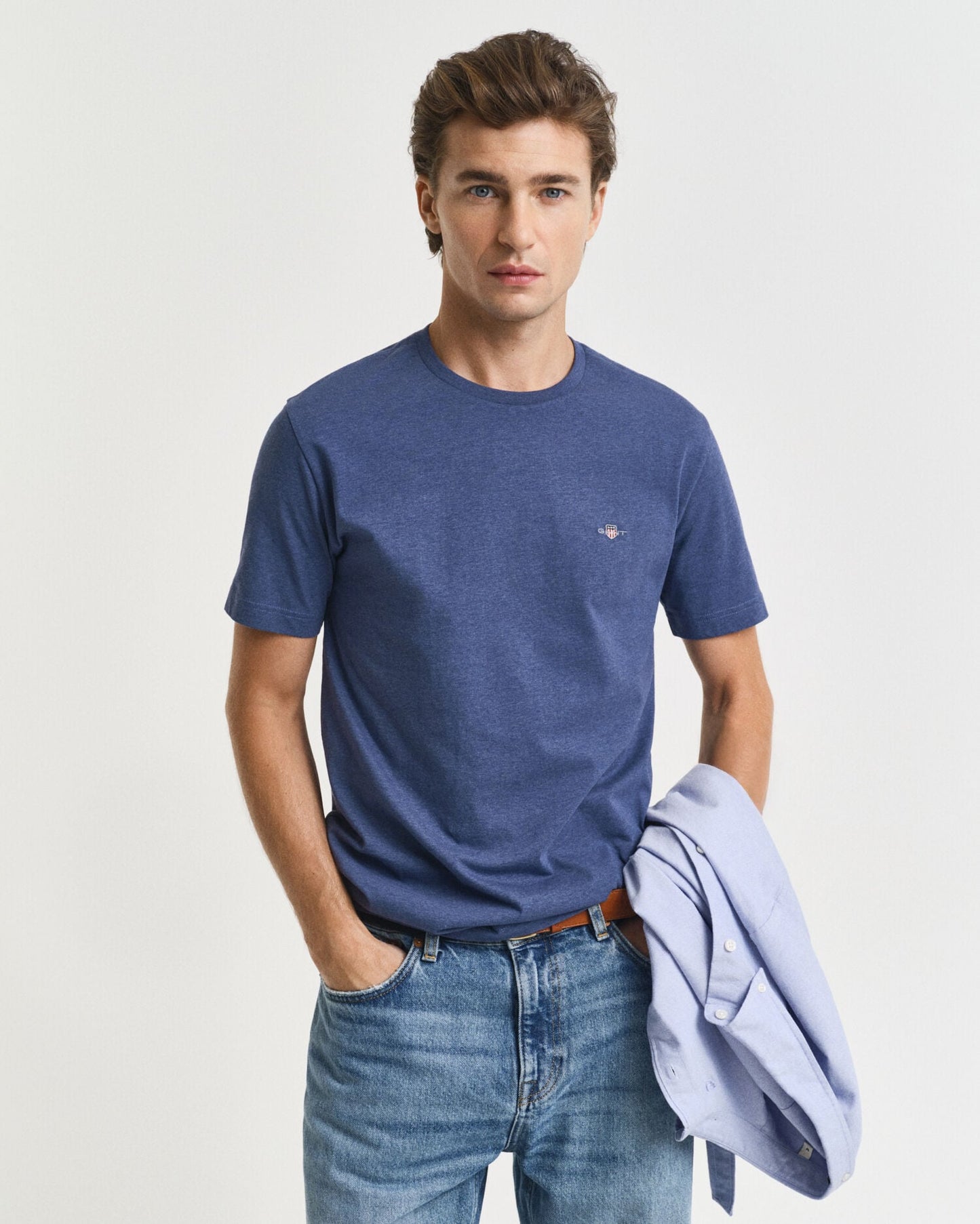T-shirt écusson coupe droite