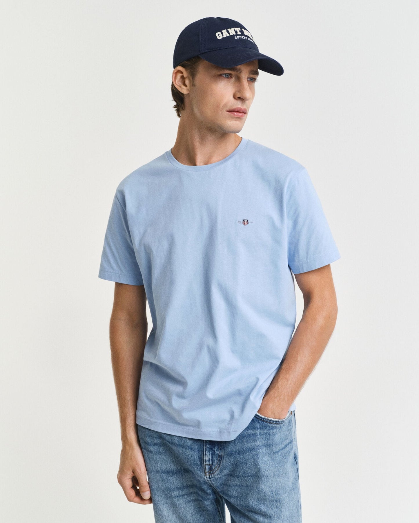 T-shirt écusson coupe droite