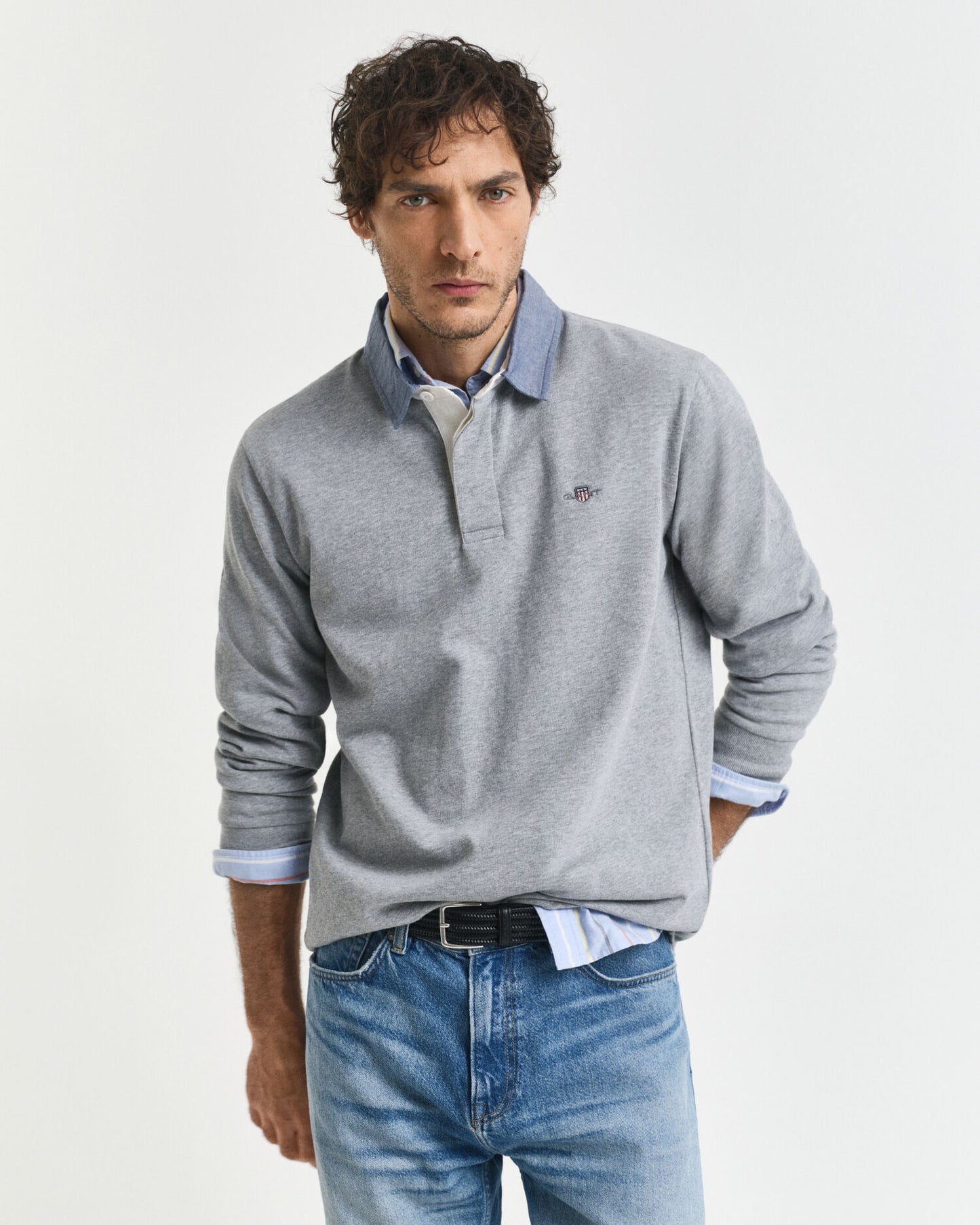 Rugger Lourd à Collet en Chambray
